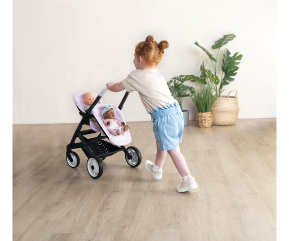 Smoby Maxi-Cosi Twin Pushchair Pink
