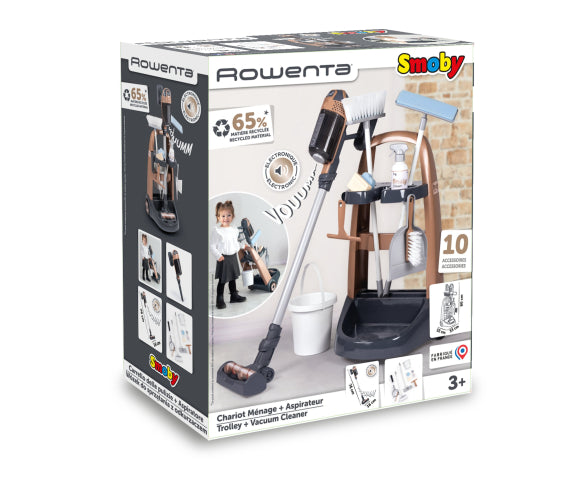 Smoby Rowenta Trolley + Vacuum Cleaner