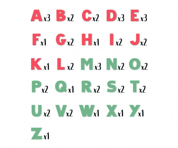 48 Magnetic Letters