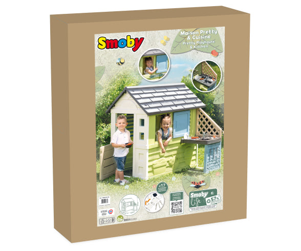 Smoby Life Pretty Playhouse + Kitchen