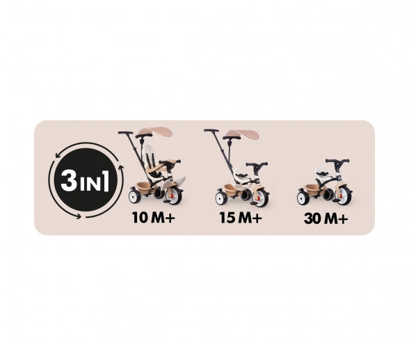 Smoby Tricyvle Baby Balade Beige